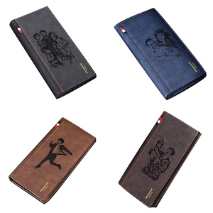 Personalisierte Namens- und Fotolederbrieftasche